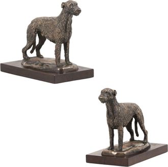 OEM Irish Wolfhound, Irish Wolfhound - Estatuilla De Perro, Figura Sobre Una Base Blanca, Trofeo Para Una Exposici&oacute;n De Perros De Art-dog