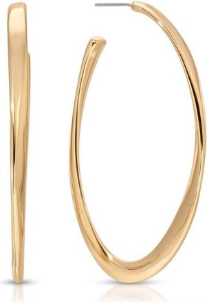 Ettika Elongated Oval Hoop Earrings in Gold at Nordstrom