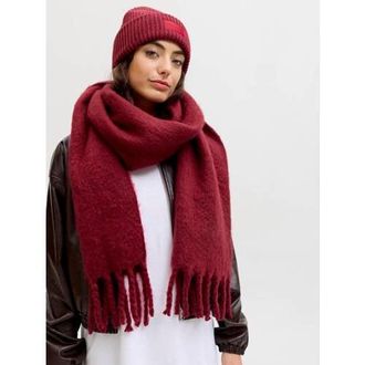 Jack & Jones sjaal JXLESLIE donkerrood