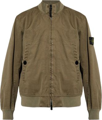 Stone Island Bomber con applicazione - Verde
