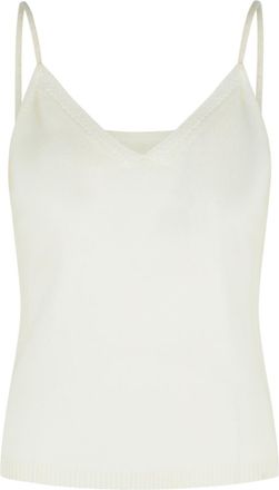 Lisa Yang Nala cr&egrave;mekleurige kasjmier tanktop