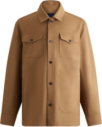 Fusalp Bryan jacket - men - Polyurethane/Polyester/Elastane/Wool - 50 - Brown