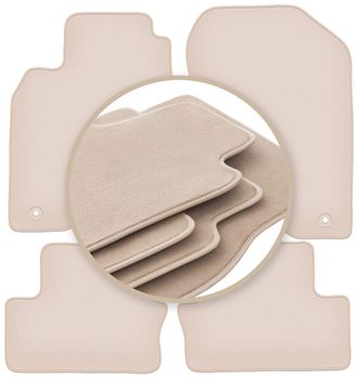 OEM Alfombrillas Beige Premium Para Honda Insight Ii Hatchback 2009-2014