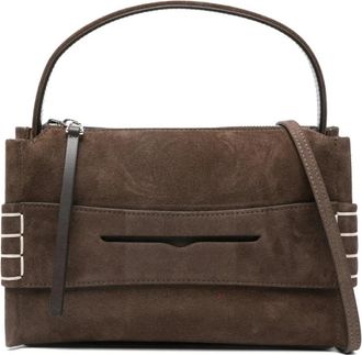 J.W.Anderson Small Loafer Bag - Dames - Handtassen - Bruin - ONE Size - Leer - Tassen
