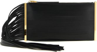 Elisabetta Franchi Leather Clutch Womens Bag