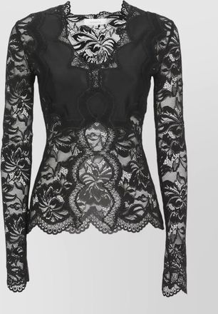 Paco Rabanne lace sweater dress fitted waist cutout