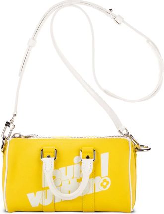 Louis Vuitton x Virgil Abloh Borsa a mano Keepall Bandouliere 2000 - Giallo