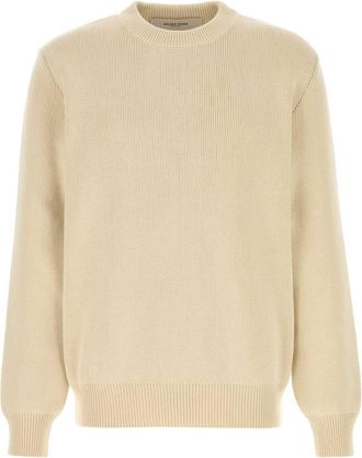 Golden Goose Deluxe Brand Beige Stretch Cotton Blend Sweater