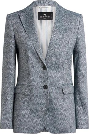 Etro JAS - Dames - Blazers - Blauw - XL - Jassen