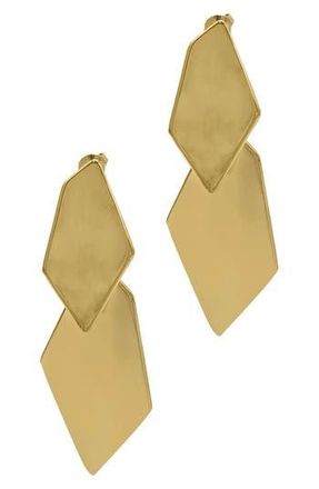 Adornia Geometic Double Drop Earrings in Yellow at Nordstrom Rack