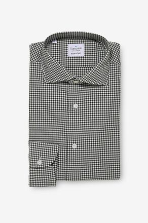 Giampaolo Baumwollhemd mit Vichykaros und italienischem Kragen