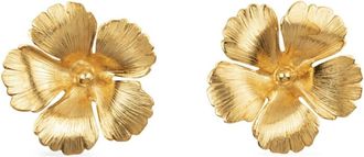 Jennifer Behr Rowena floral-stud earrings - women - Gold Plated Brass - One Size