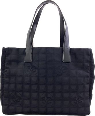 Chanel Black New Travel Line Tote Bag (Pre-Owned)