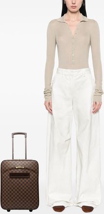 Louis Vuitton Womens Pre-owned Damier Ebene Pegase Legere 45 - Brown Textile - One Size