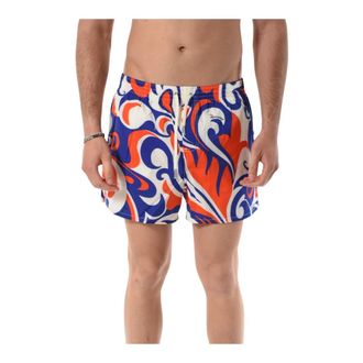 Dsquared2 Boxer Shorts with All-Over Print - male - Dsquared2 - Beachwear - Multicolor - M - Swimwear