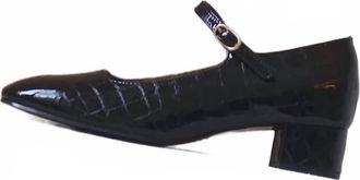 Anne Thomas Womens Agn&egrave;s Babies Louisiana Shoes In Black