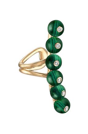 Eden Presley Bubbles Ear Cuff in Green at Nordstrom
