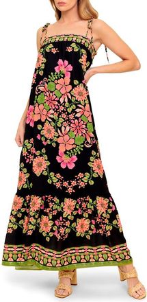 Flying Tomato Tie Strap Maxi Dress in Black at Nordstrom Rack, Size Medium