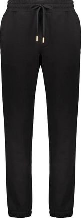 Versace Broeken, Heren, Zwart, XL, Katoen, Katoenen joggingbroek met trekkoord in de taille