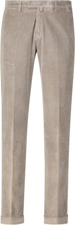 BRIGLIA 1949 Slim Fit Corduroy Broek - Heren - Slim Fit Broeken - Bruin - M - Katoen - Broeken