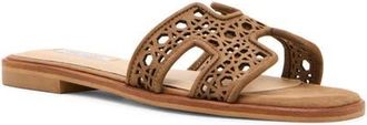 Steve Madden Haydn Slide Sandal in Taupe Nubuck at Nordstrom, Size 8.5