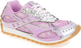 Bottega Veneta Orbit Low Top Sneaker in 6151 Gloss-Silver at Nordstrom, Size 6Us