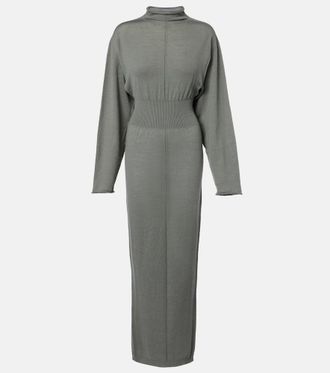 Rick Owens Con virgin wool maxi dress