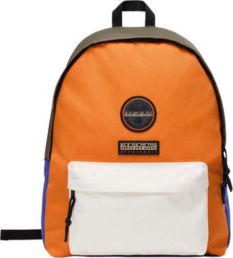 Napapijri Tassen, Heren, Veelkleurig, ONE Size, Polyester, Casual Voyage Rugzak Oranje Multicolor Unisex