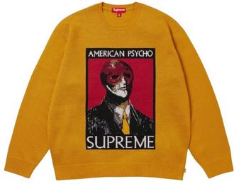 SUPREME Mustard American Psycho Jumper Size L