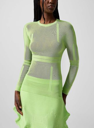 Issey Miyake Womens Micromesh second-skin top