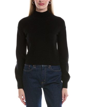 Alberta Ferretti Balloon Sleeve Cashmere Sweater