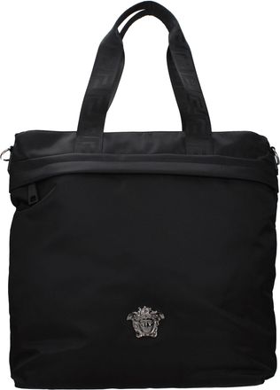 Versace Black Nylon Shoulder Mens Bag