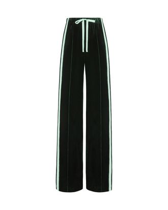 Serena Bute Velvet Jogger - Dark Green