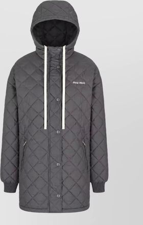 Miu Miu quilted parka coat