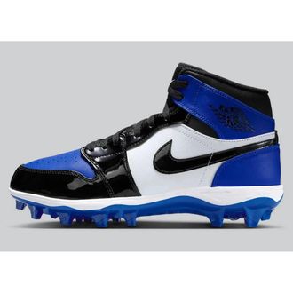 Nike Air Jordan 1 Mid TD FJ6805-401 Mens Blue Black Football Cleat MEW1086