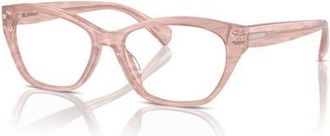 Ralph Lauren 55mm Rectangle optical glasses in Pink at Nordstrom