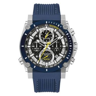 Bulova Icon High Precision Quartz Chronograph Black Dial Mens Watch 98B413