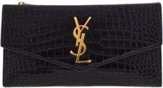 Saint Laurent Wallets & Cardholders, female, Black, Size: ONE SIZE Pochette Uptown