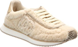 Dolce & Gabbana Dg Cushion Shearling & Leather Sneaker