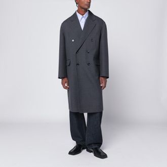 Bottega Veneta Grey double-breasted wool coat
