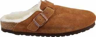 Birkenstock Womens Boston Shearling Clog In Mink