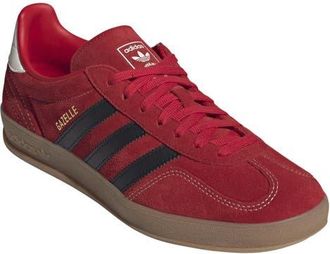 adidas Gazelle Indoor Sneaker in Better Scarlet/Black/Gum at Nordstrom, Size 10.5