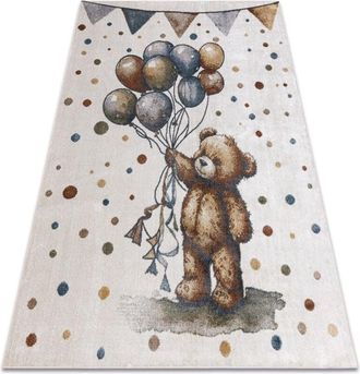 RugsX Rugsx - Alfombra Bono 9614 Oso, Globos Crema / Gris Claro Multicolour 240x330 Cm