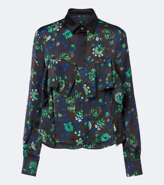sacai Blusa floral