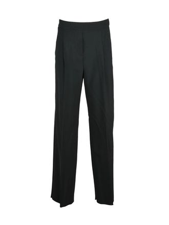 Marella High-Waist Pleated Trousers with Zip Closure and Side Pockets