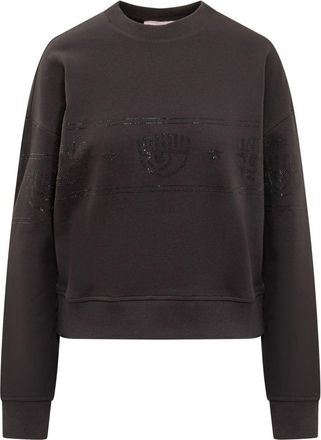 Chiara Ferragni Logomania sweatshirt - women - Cotton - S - Black