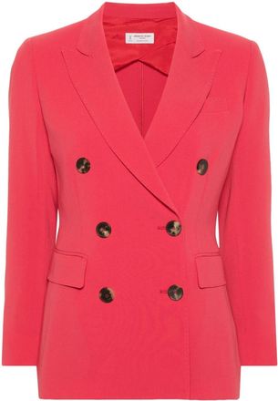Alberto Biani double-breasted blazer - women - Triacetate/Acetate/Polyester/Polyester - 46 - Pink