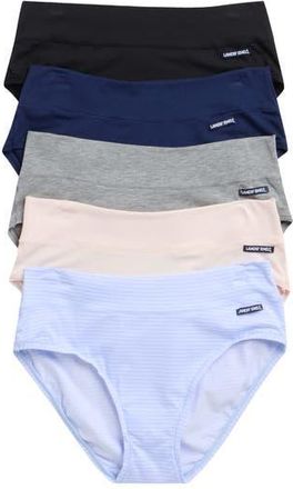 Lands End 5-Pack Soft Essentials Everyday Briefs in Sky Stripe Pack at Nordstrom Rack, Size X-Large