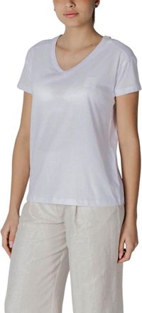 A|X Armani Exchange Cotton V-Neck T-Shirt - White