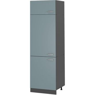 Vicco Armario Para Frigor&iacute;fico Empotrado R-line, Gris Azulado, 60 Cm